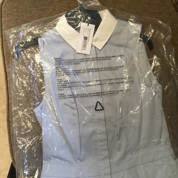 Derek Lam Blue Sleeveless Dress - Picture 3 of 4